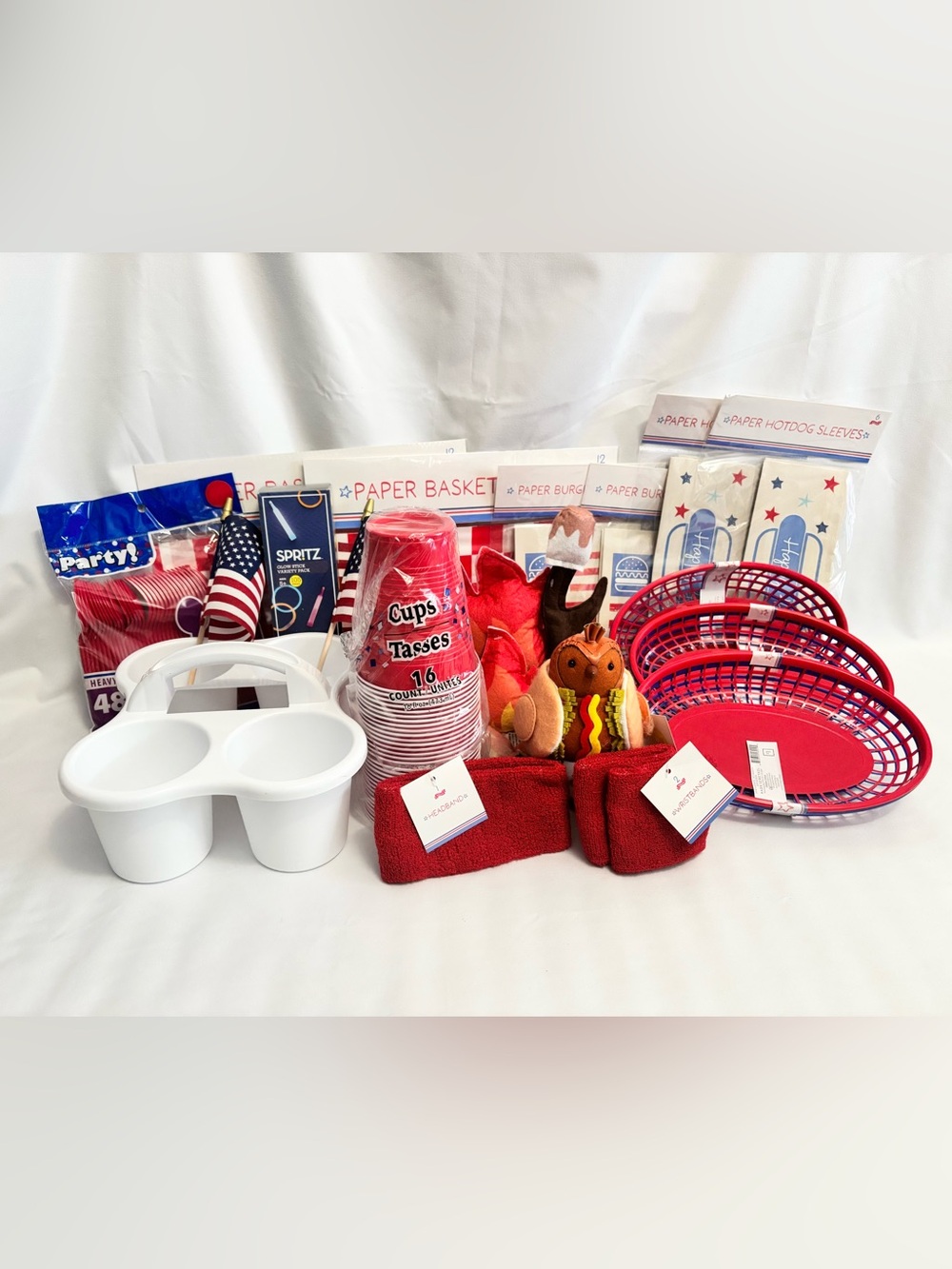 Picnic Bundle-Red “Summer Is Here!” 19pc Party Assortment, NEW!!